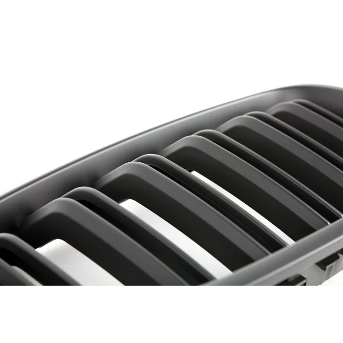 Nieren / Grill Delen Mat Zwart Dubbel Spijls BMW 5 Serie F10 / F11