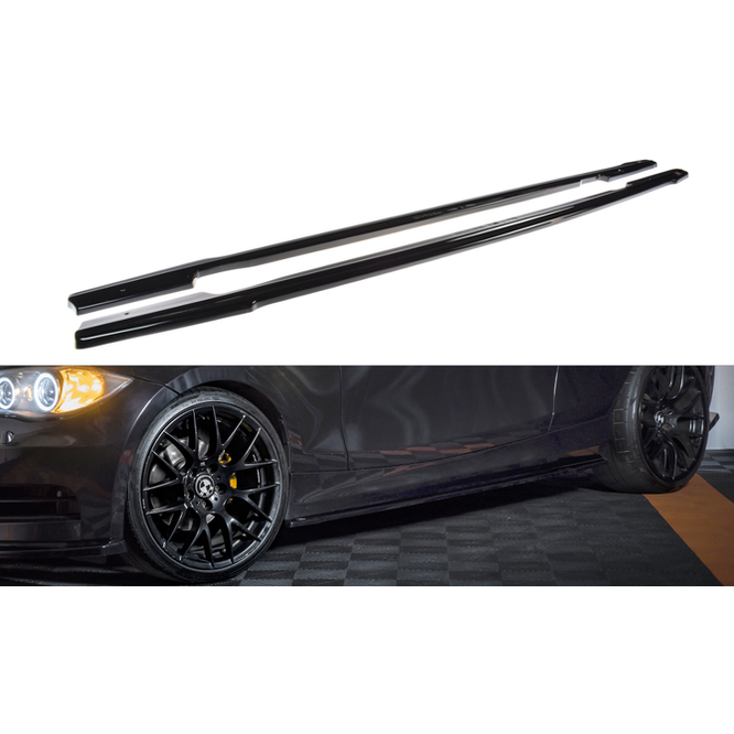 Side Skirt Extensions - BMW E81 / E82 / E88 - M Pakket - Maxton Design | 07-12