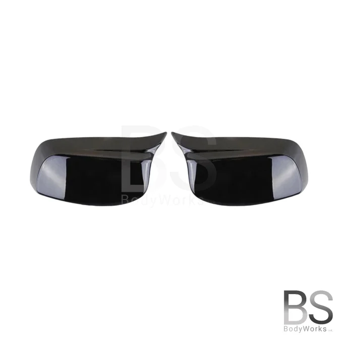 Spiegelkappen - BMW E60 / E61 - M Optiek - Hoogglans Zwart | 2003-2007