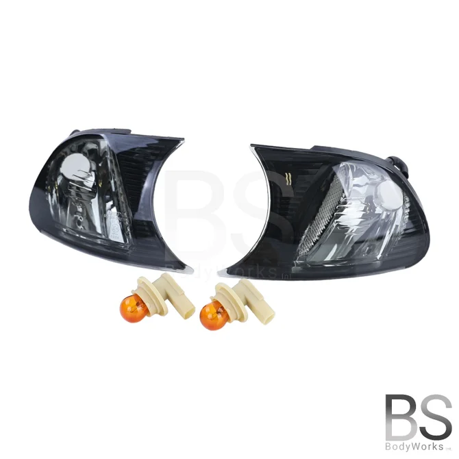 Knipperlichten Set - BMW E46 Coupé / Cabrio - Zwart / Chroom | 2001 - 2003