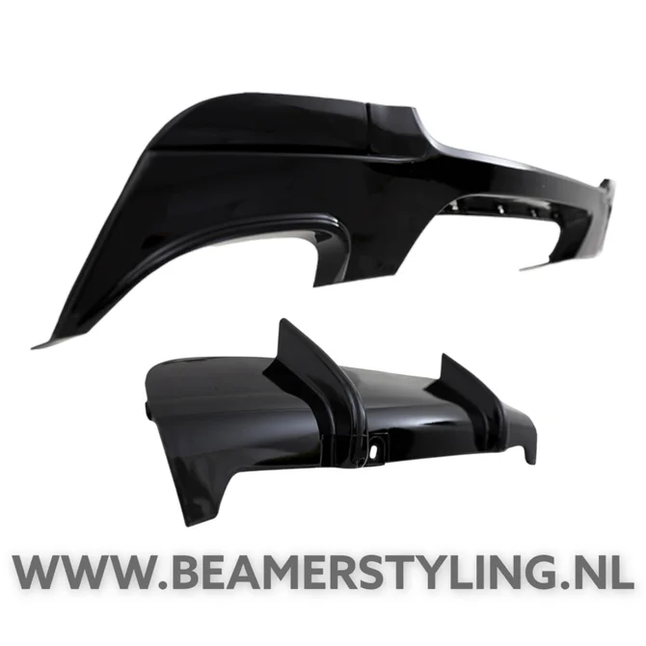 M Performance Look Diffuser Zwart 2 Uitlaten Links BMW E92 / E93
