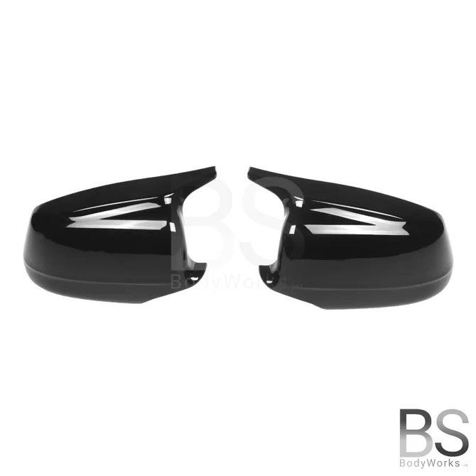 Spiegelkappen - BMW 5 Serie F10 / F11 - M Look - Hoogglans Zwart | 2010-2013