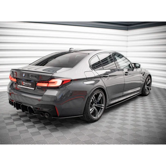 Side Skirt Extensions - BMW M5 F90 - Maxton Design — Hoogglans Zwart