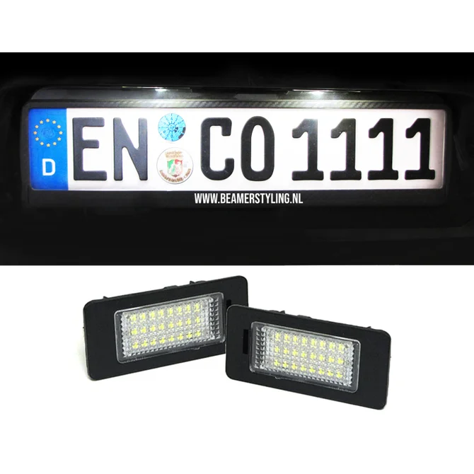 LED Kenteken Verlichting - BMW E90/E91/E92/E93 - 6000K Wit LED
