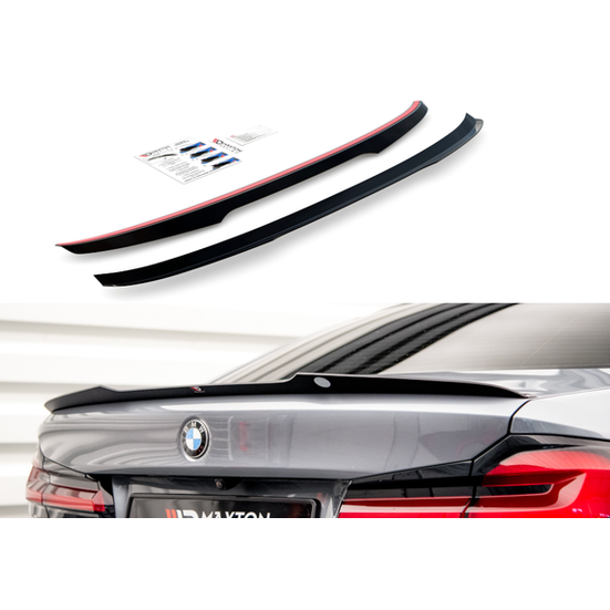 Kofferbak Spoiler Lip - BMW G30 LCI Sedan - Maxton Design — Hoogglans Zwart