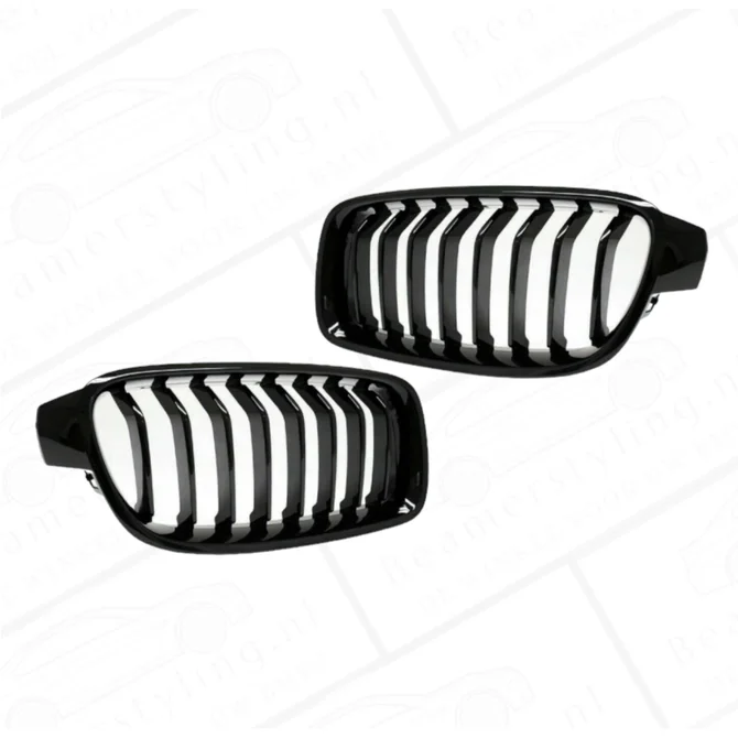 Nieren - BMW 3 Serie F30 / F31 - Glanzend Zwart