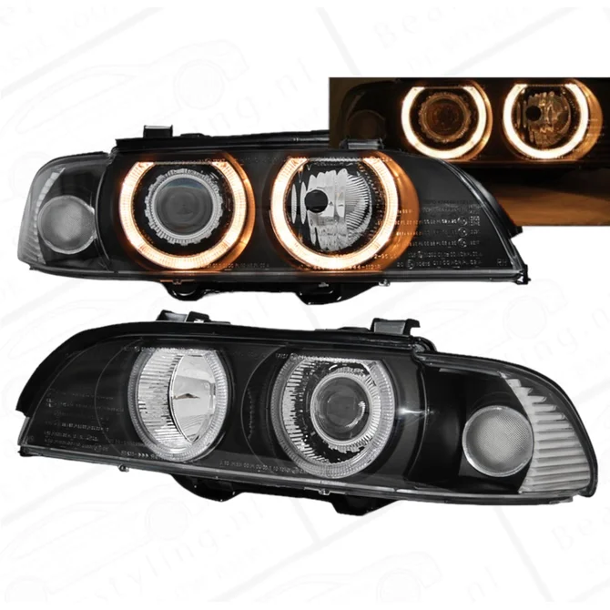 Koplampen H7 - BMW 5 Serie E39 - Halogeen Angel Eyes | 1995-2003