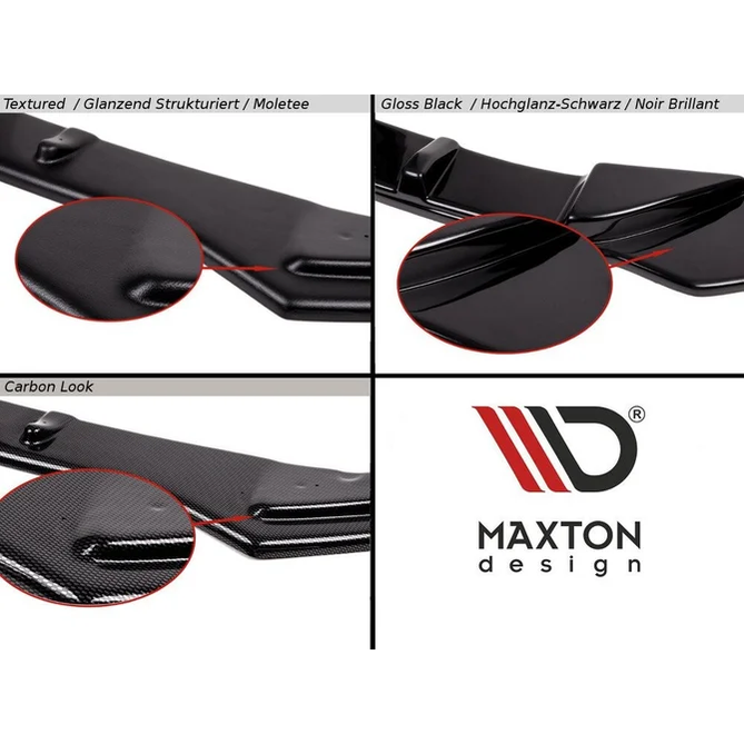 Side Skirt Extensions - BMW M5 F90 - Maxton Design — Hoogglans Zwart