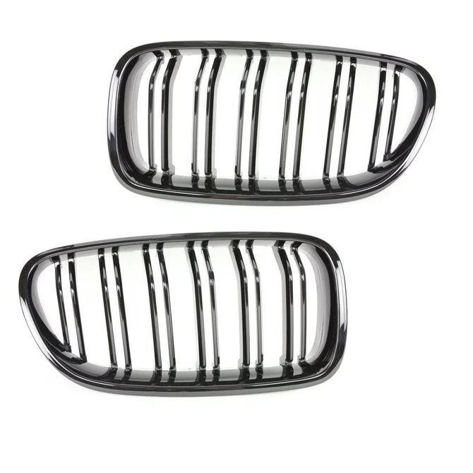 Nieren - BMW F10 / F11 - Dubbele Spijlen - Hoogglans Zwart