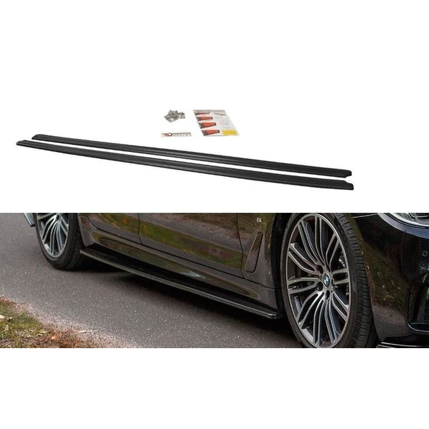 Side Skirt Extensions - BMW G30 / G31 - Maxton Design - Voor M Pakket — Hoogglans Zwart