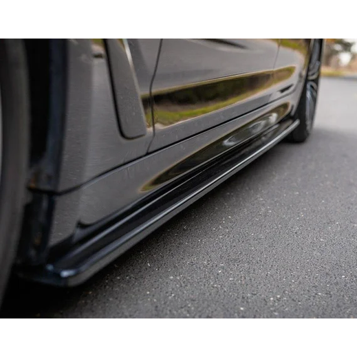 Side Skirt Extensions - BMW G30 / G31 - Maxton Design - Voor M Pakket — Hoogglans Zwart