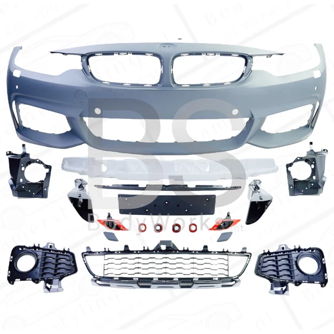 Voorbumper - BMW 4 Serie F32 / F33 & F36 - M Pakket Look Met PDC