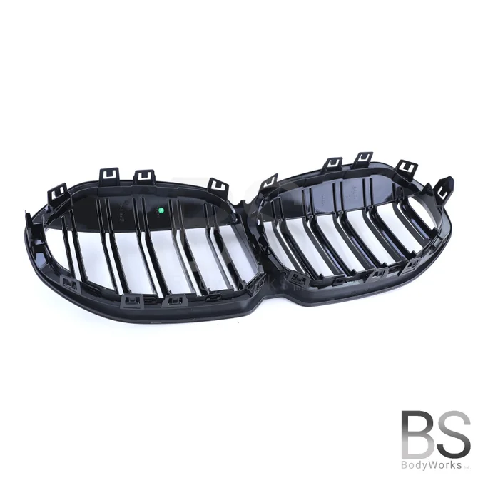 Nieren - BMW 1 Serie F40 - Hoogglans Zwart - Dubbele Spijlen | 19-25