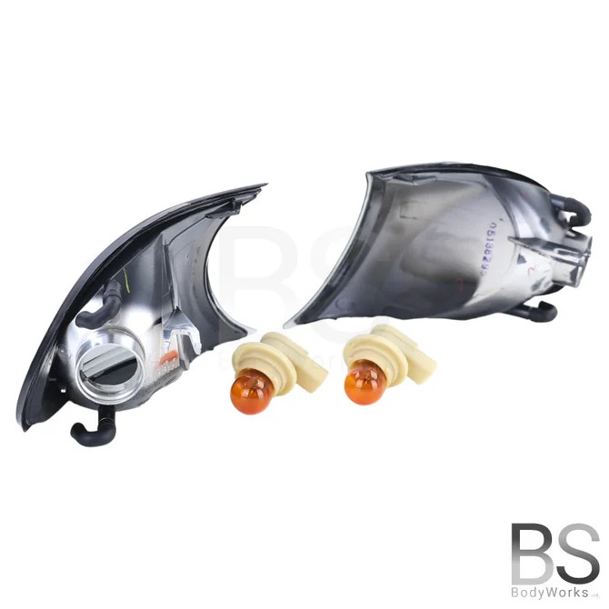 Knipperlichten Set - BMW E46 Coupé / Cabrio - Zwart / Chroom | 2001 - 2003