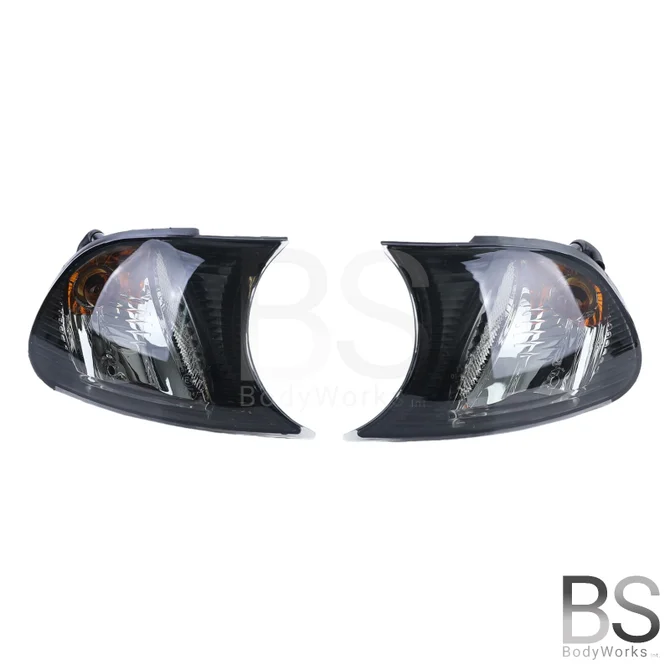 Knipperlichten Set - BMW E46 Coupé / Cabrio - Zwart / Chroom | 2001 - 2003