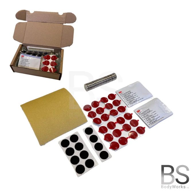 Kenteken Magneten - Complete Set - Voor 1 Kentekenplaat - Beamerstyling.nl