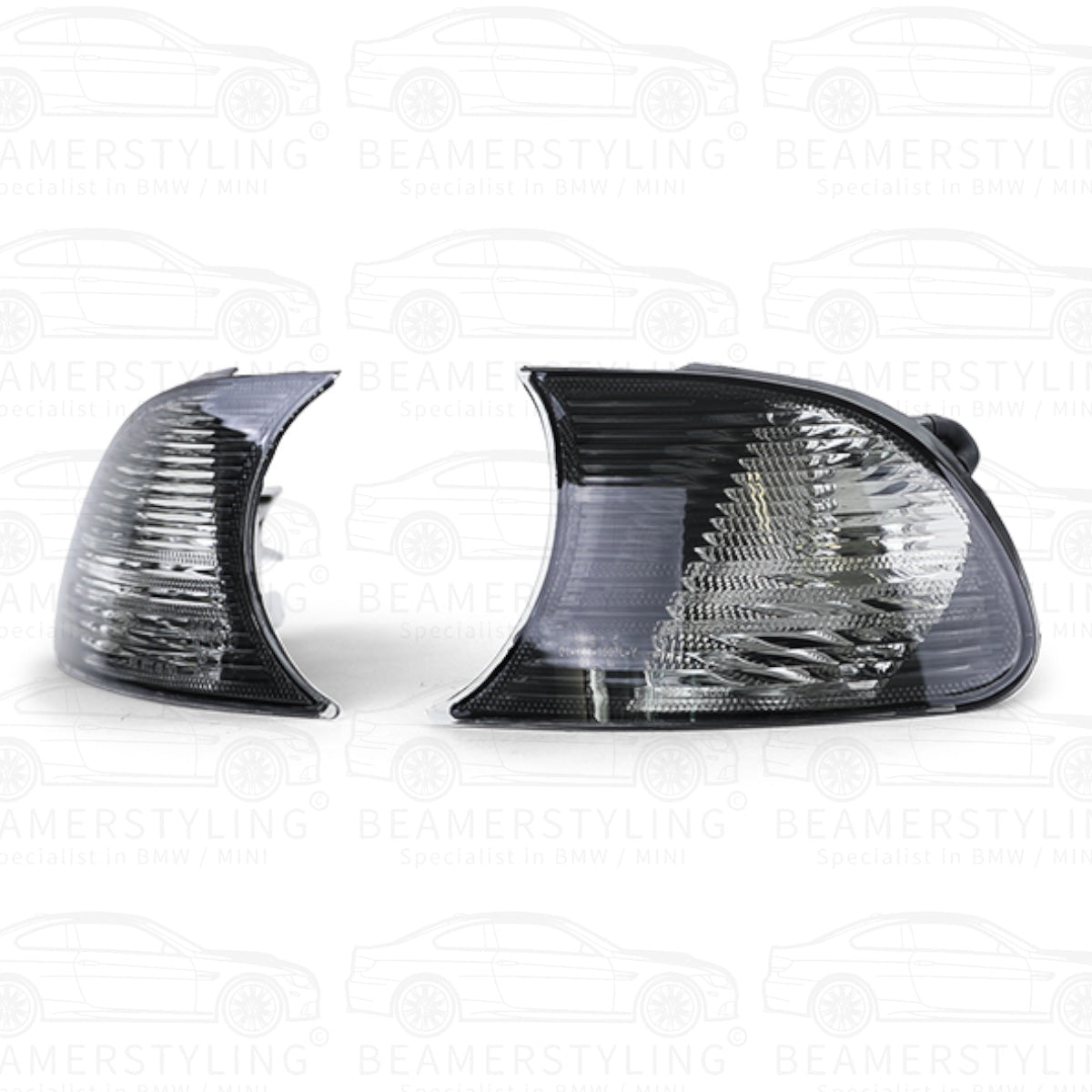 Knipperlichten Set - BMW E46 Coupé / Cabrio - Smoke / Chroom - Kristal Design | 1999 - 2001 - Beamerstyling.nl