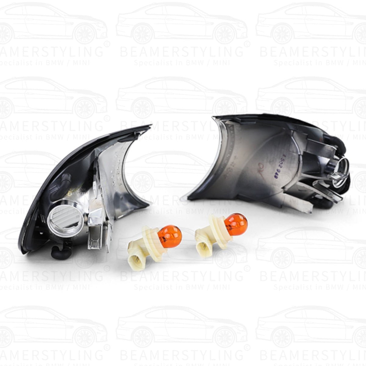 Knipperlichten Set - BMW E46 Coupé / Cabrio - Smoke / Chroom - Kristal Design | 1999 - 2001 - Beamerstyling.nl