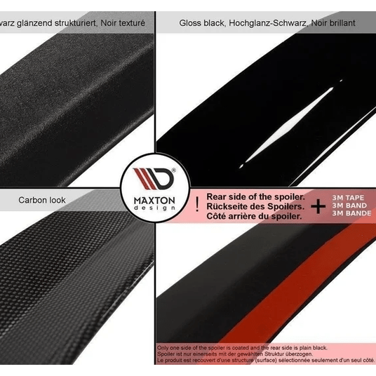 Kofferbak Spoiler Lip - BMW G30 LCI Sedan - Maxton Design — Hoogglans Zwart - Beamerstyling.nl
