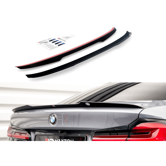 Kofferbak Spoiler Lip - BMW G30 LCI Sedan - Maxton Design — Hoogglans Zwart - Beamerstyling.nl