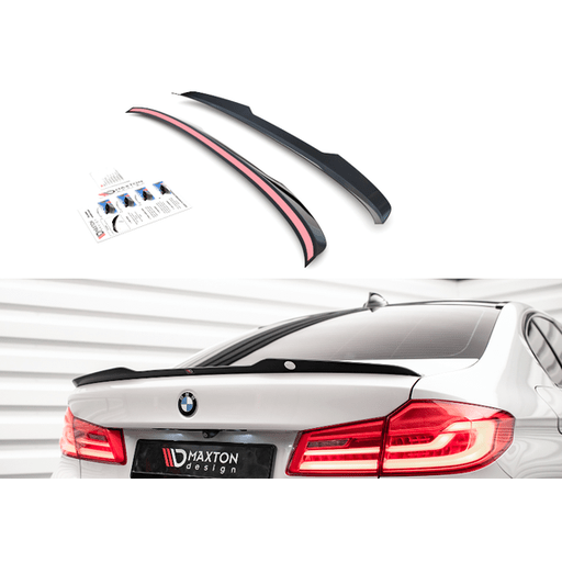 Kofferbak Spoiler Lip V1 - BMW G30 Sedan - Maxton Design — Hoogglans Zwart - Beamerstyling.nl