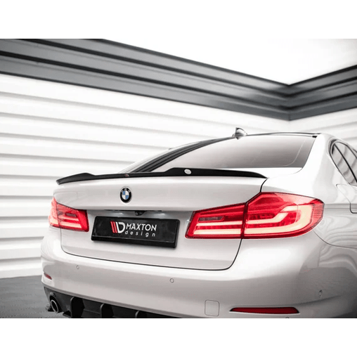 Kofferbak Spoiler Lip V1 - BMW G30 Sedan - Maxton Design — Hoogglans Zwart - Beamerstyling.nl