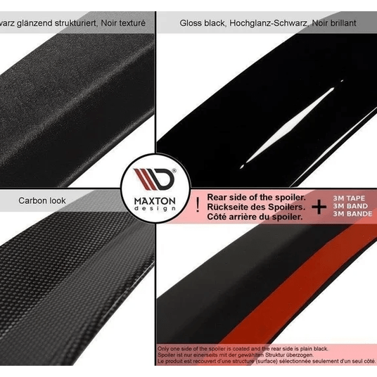 Kofferbak Spoiler Lip V2 - BMW G30 Sedan - Maxton Design — Hoogglans Zwart - Beamerstyling.nl