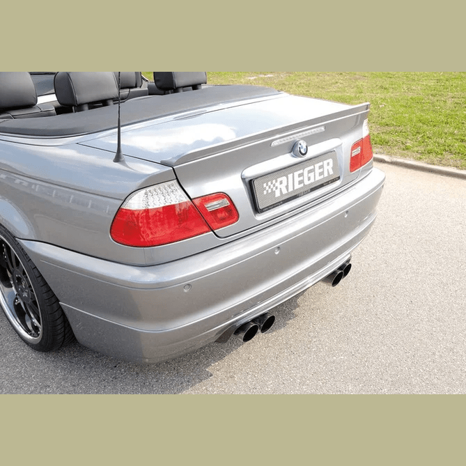 Kofferklep Spoiler Lip Rieger Tuning BMW 3 Serie E46 Coupé / Cabrio — Voor BMW E46 Cabrio - Beamerstyling.nl