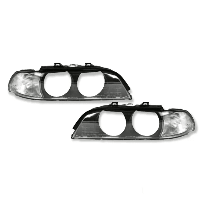 Koplamp Glazen Set Helder / Wit BMW 5 Serie E39 1995-2000 - Beamerstyling.nl