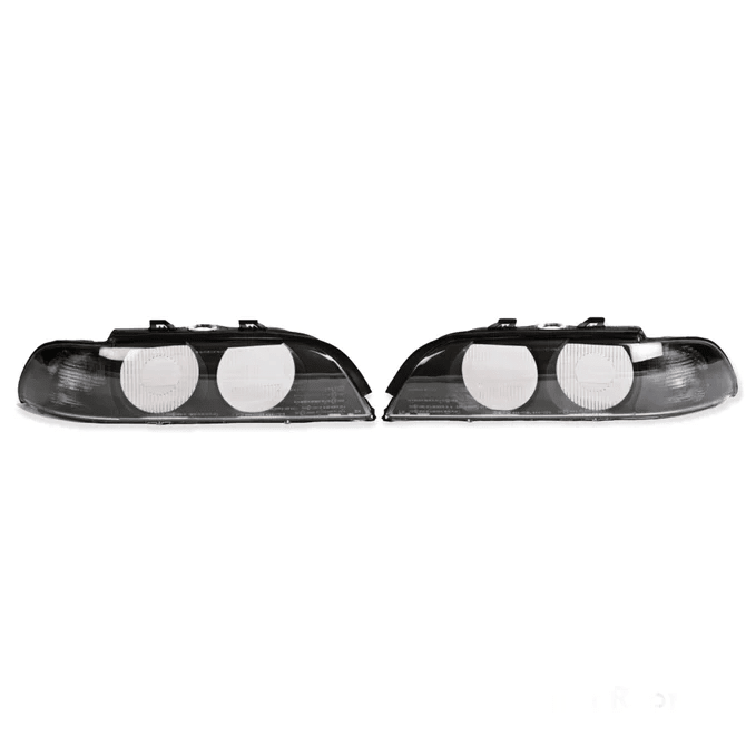 Koplamp Glazen Set Smoke / Zwart BMW 5 Serie E39 1995-2000 - Beamerstyling.nl