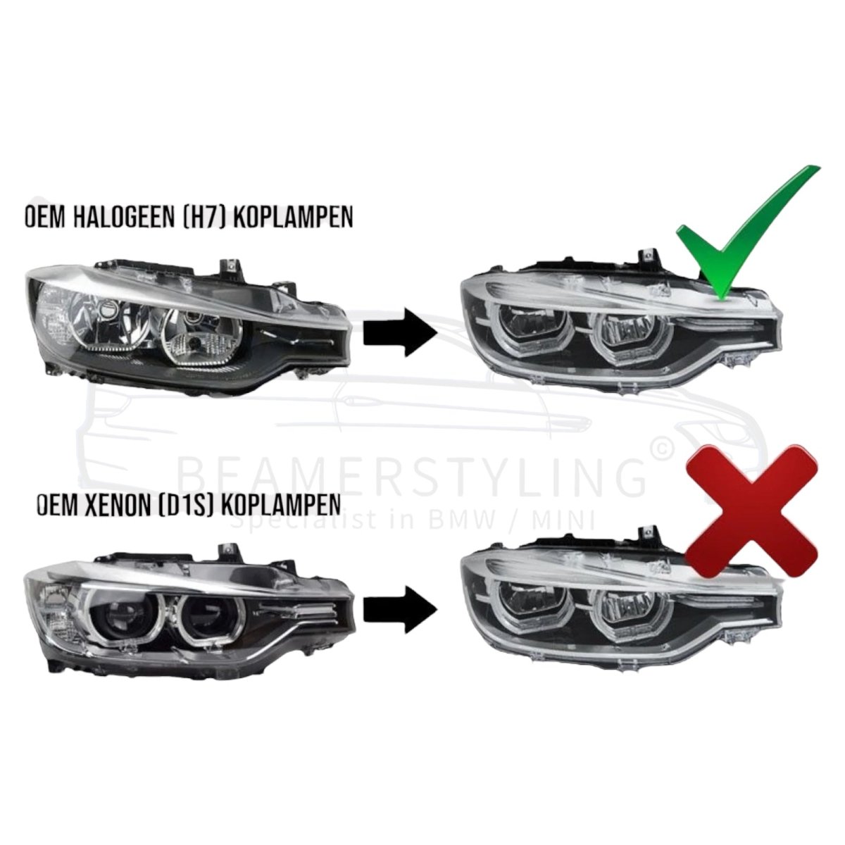 Koplampen - BMW 3 Serie F30 / F31 - Full LED | 2011 - 2015 - Beamerstyling.nl