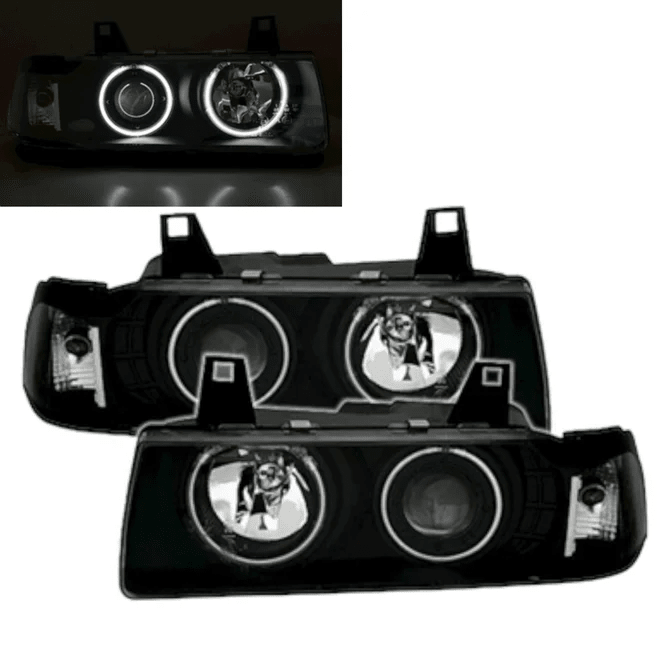 Koplampen - BMW E36 Coupé / Cabrio - Ccfl 2D Angel Eyes | 1990-1999 - Beamerstyling.nl