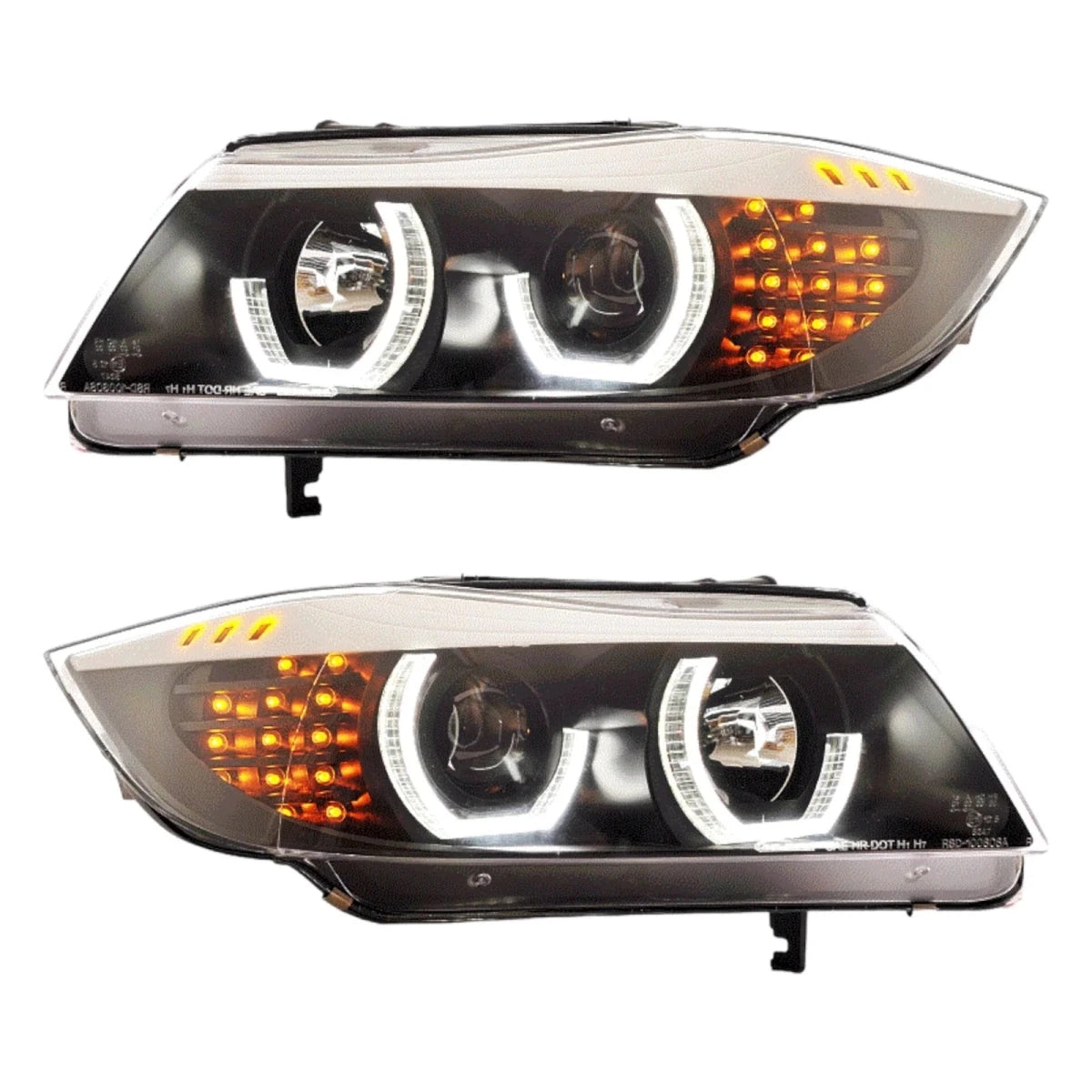 Koplampen - BMW E90 / E91 - LED 3D Angel Eyes | 2005-2008 - Beamerstyling.nl
