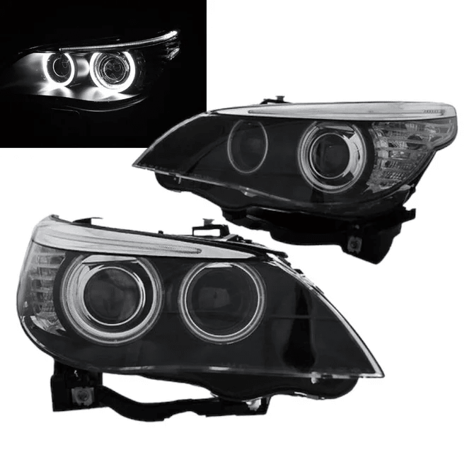 Koplampen D1S - BMW E60 / E61 - CCFL Angel Eyes - LCI Look | 05-07 - Beamerstyling.nl