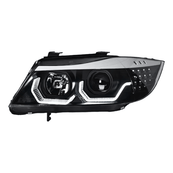 Koplampen H7 - BMW E90 / E91 - 3D LED Angel Eyes | 05-08 - Beamerstyling.nl