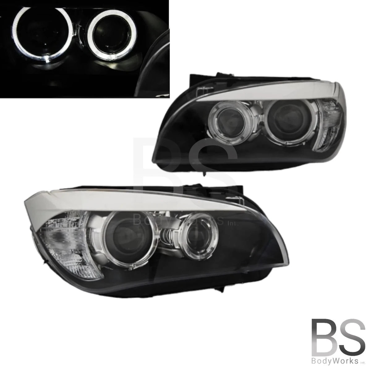 Koplampen H7 - BMW X1 E84 - LED Angel Eyes | 09 - 12 - Beamerstyling.nl