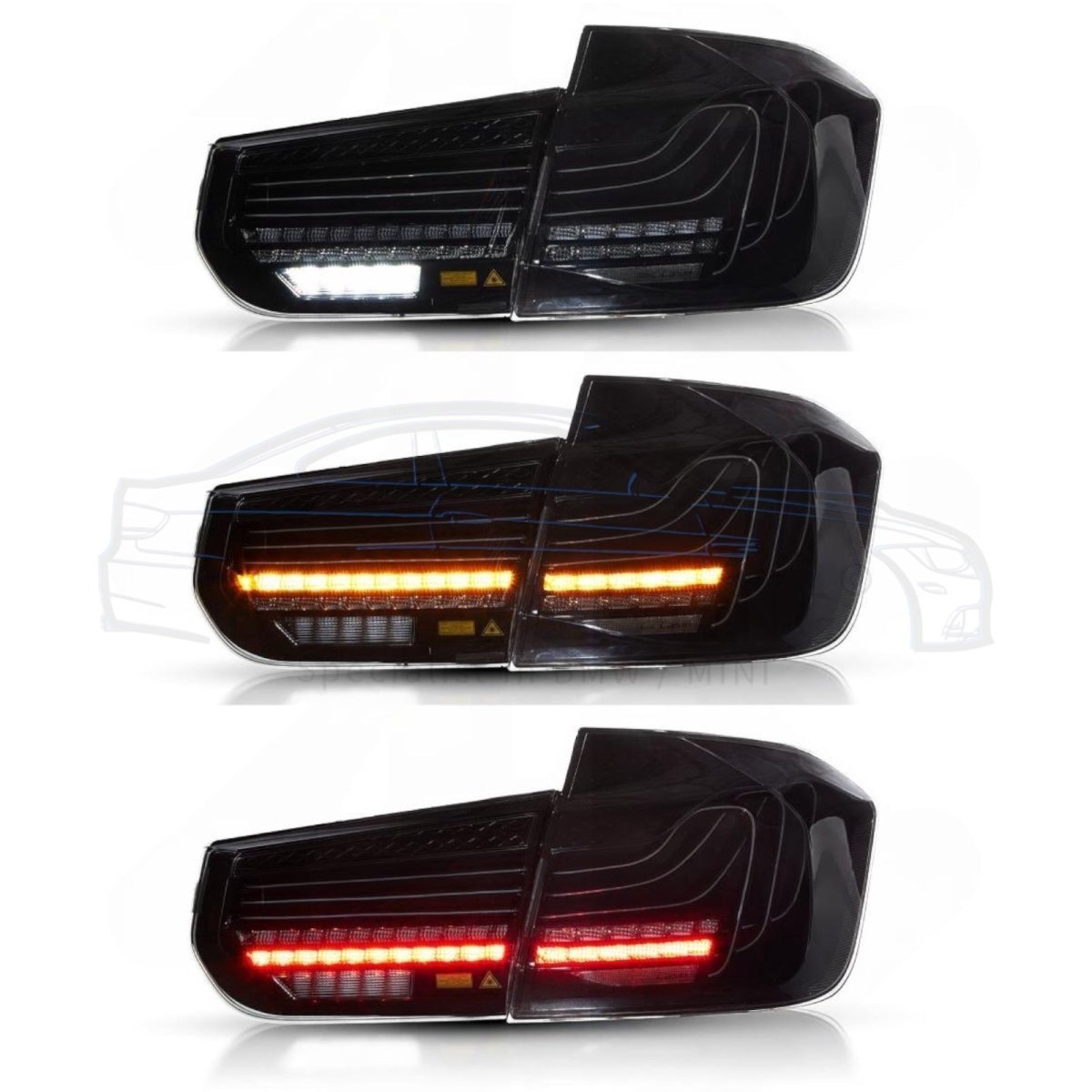 Laser Achterlichten - BMW F30 / F80 - Smoke | 2012 - 2019 - Beamerstyling.nl