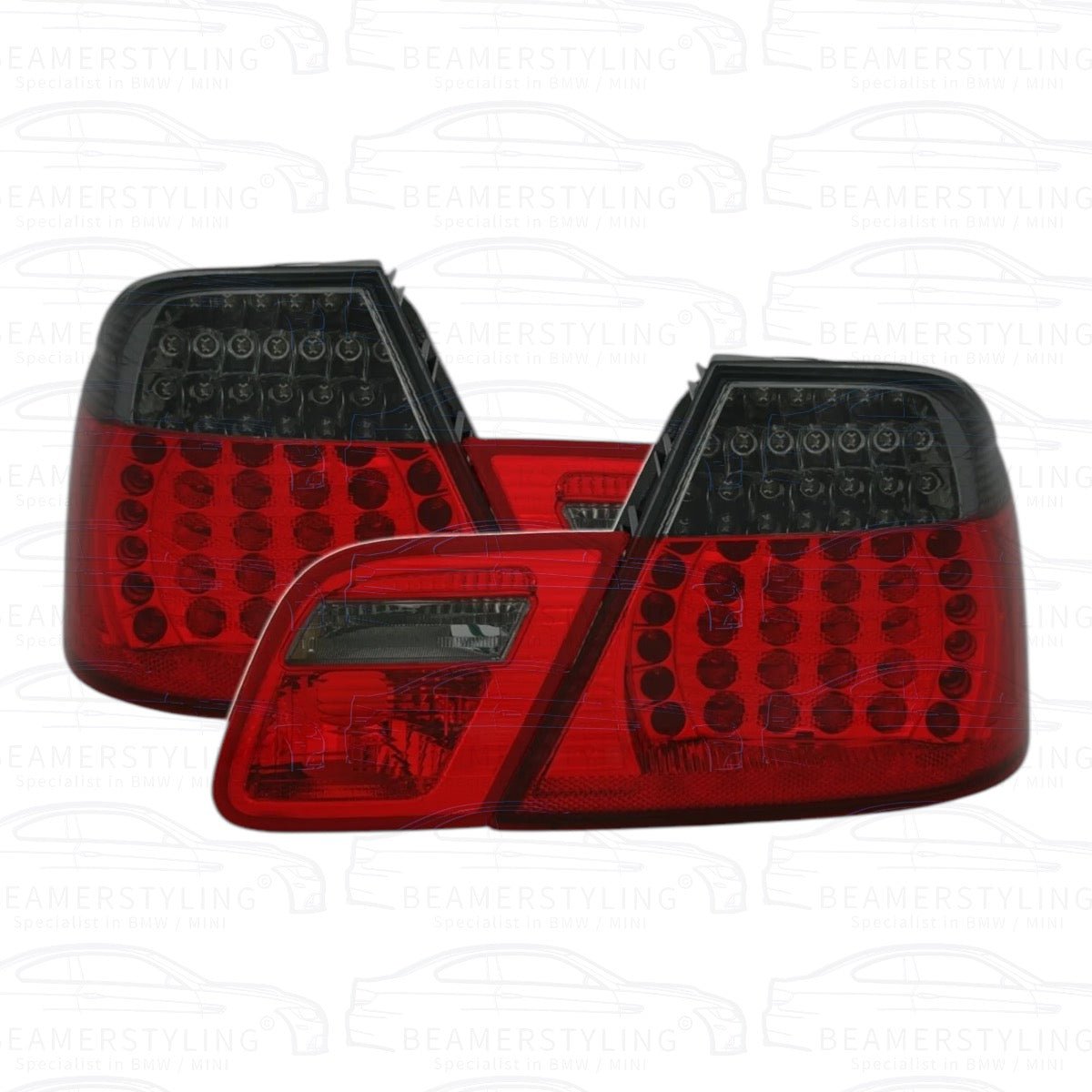 LED Achterlichten - BMW E46 Coupé - Rood/Smoke - Facelift Design | 99-03 - Beamerstyling.nl