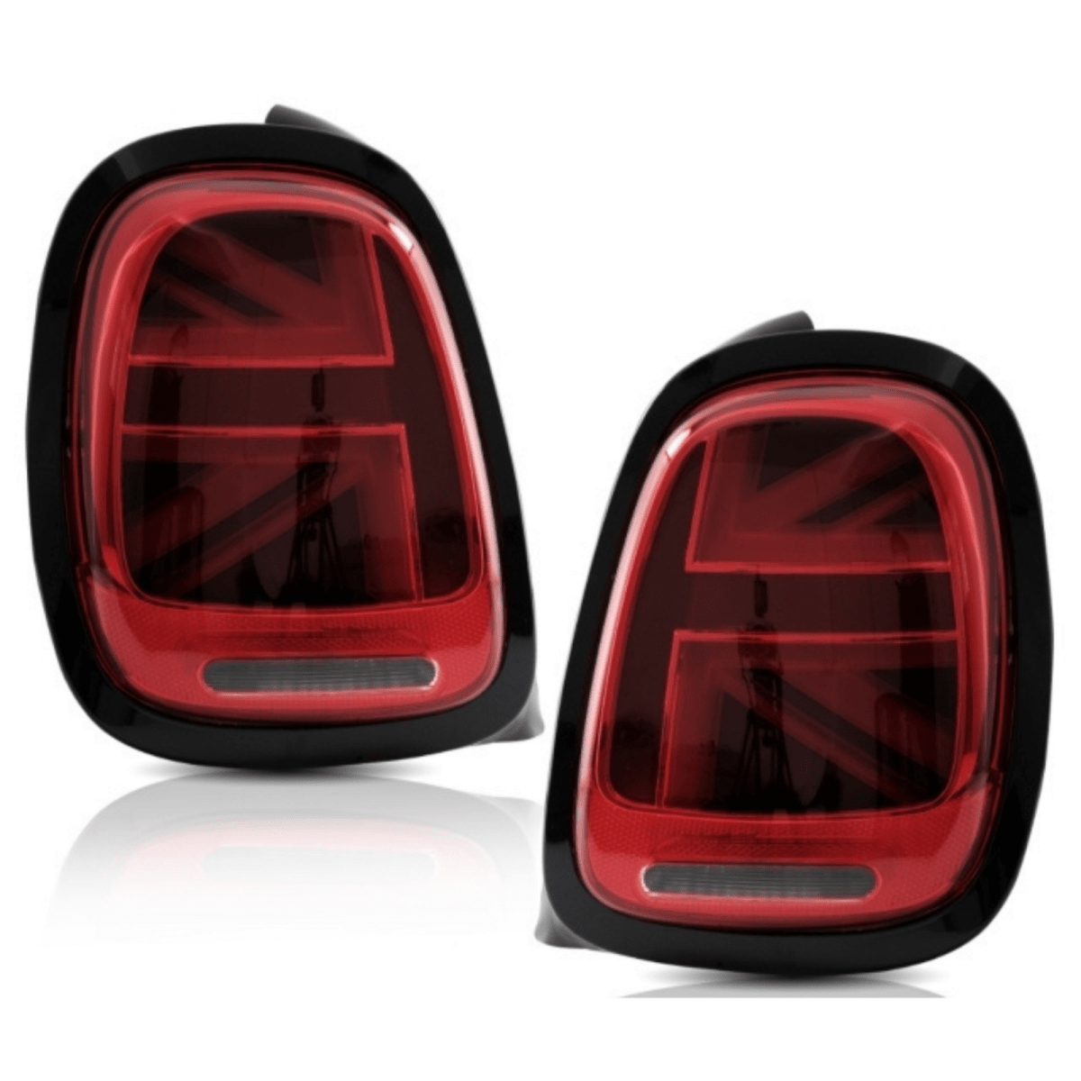 LED Achterlichten - Mini F55 F56 F57 - Rood - Union Jack Design - Dynamisch | 14-20 - Beamerstyling.nl