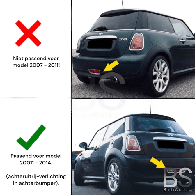 LED Achterlichten - Mini R56 R57 R58 R59 - Rood Design | 2011 - 2014 - Beamerstyling.nl