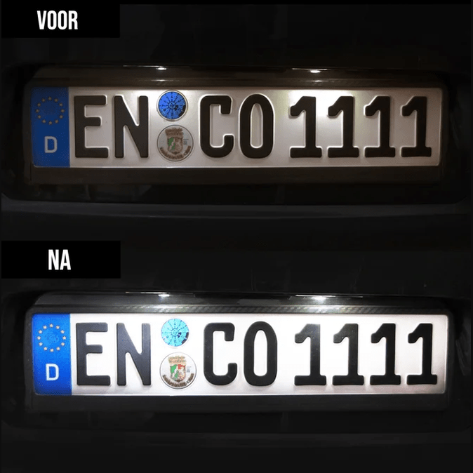 LED Kenteken Verlichting - BMW 3 Serie E36 - 6000K Wit LED - Beamerstyling.nl