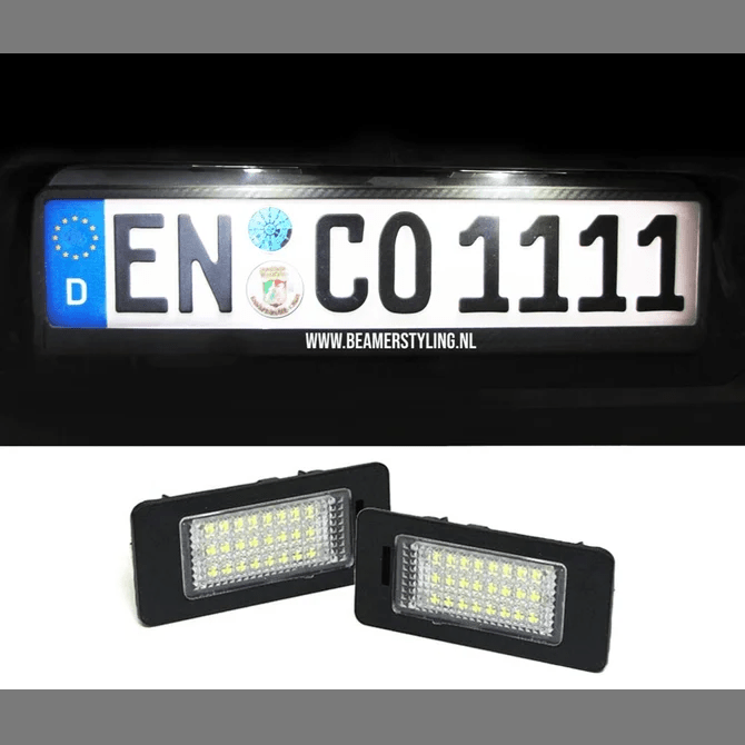 LED Kenteken Verlichting - BMW E60/E61/E39 - 6000K Wit LED - Beamerstyling.nl