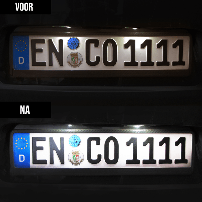 LED Kenteken Verlichting - BMW E82 / E88 - 6000K Wit LED - Beamerstyling.nl