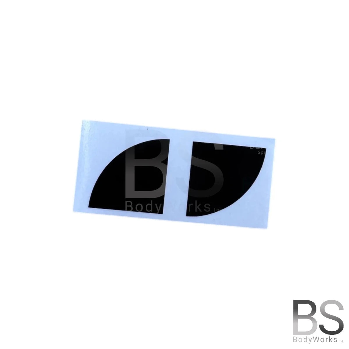 Logo embleem stickers - Hoogglans zwart - Voor 82mm embleem | 1 Set - Beamerstyling.nl