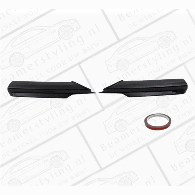 M Pakket Splitters Glanzend Zwart BMW E90 / E91 2005-2008 - Beamerstyling.nl