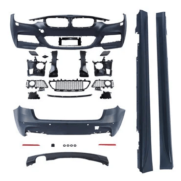M Pakket Sport Look BMW 3 Serie F31 Touring 2012-2015 — Alleen Parkeersensor Voorbereiding In De Achterbumper - Beamerstyling.nl