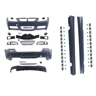 M Sport Look Pakket BMW 3 Serie E91 Touring 2005-2008 — Alleen Parkeersensor Voorbereiding In De Achterbumper - Beamerstyling.nl