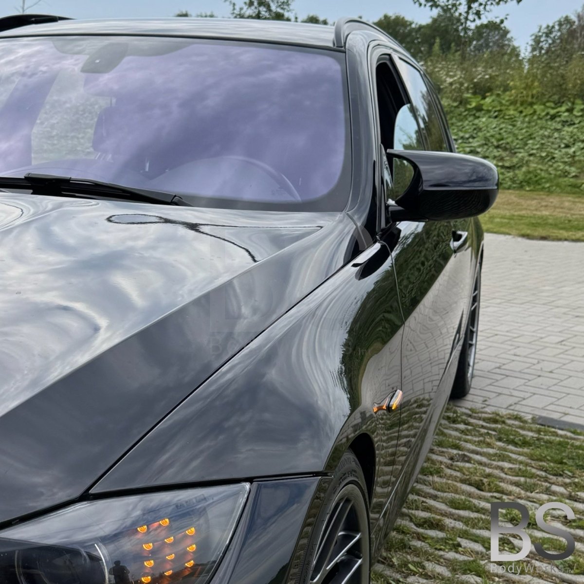 M3 Look Spiegelkappen - Hoogglans Zwart - BMW E90 / E91 2008-2013 | BMW E92 / E93 2010-2014 - Beamerstyling.nl