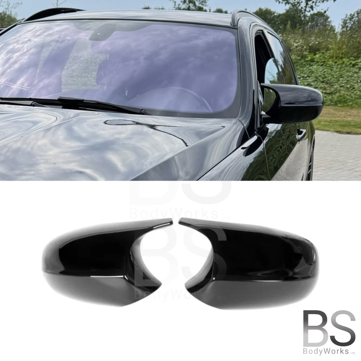 M3 Look Spiegelkappen - Hoogglans Zwart - BMW E90 / E91 2008-2013 | BMW E92 / E93 2010-2014 - Beamerstyling.nl