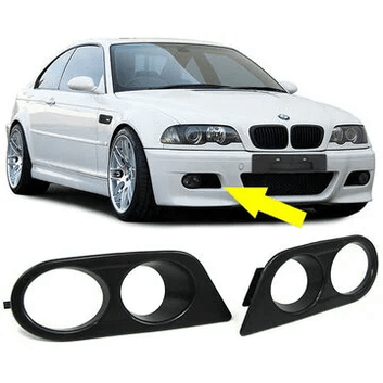 Mistlamp Covers - BMW E46 - Mat Zwart | 98-07 - Beamerstyling.nl
